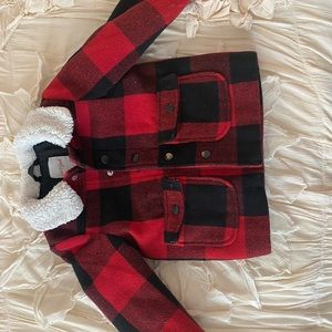 Cat and Jack warm plaid jacket